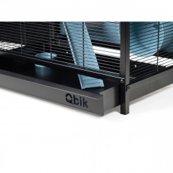 Descubre KUBIQ Hámster 121 Negro Mate en la sección Jaula hámster ruso